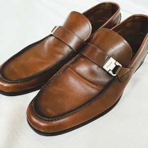 Ferragamo men’s brown loafers
